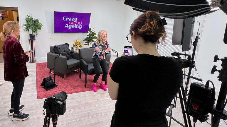 Recording in the studio Participants in a TV show